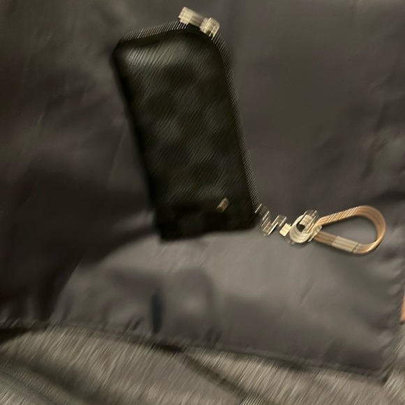 Louis Vuitton Black Checkered Key Pouch - Picture 3 of 4